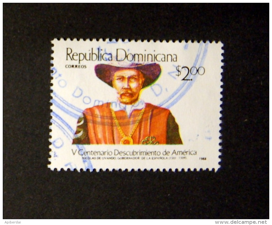 Rep. Dominicaine  - 1988 The 500th Anniversary Of Discovery Of America By Columbus - Higher Value Of The Serie (II) - Dominican Republic