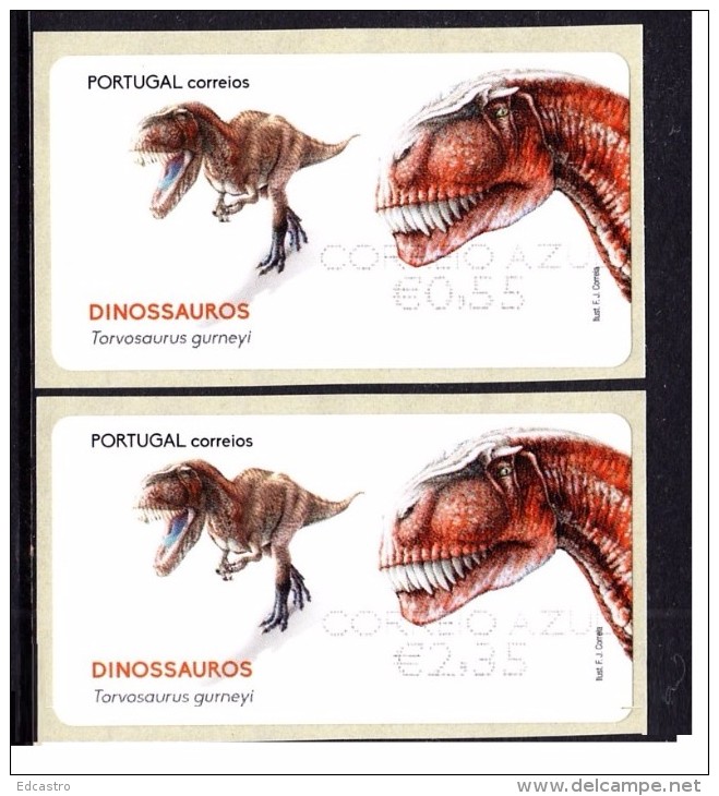 PORTUGAL 2015. ATM  CORREIO AZUL.DINOSAURS Torvosaurus - Timbres De Distributeurs [ATM]