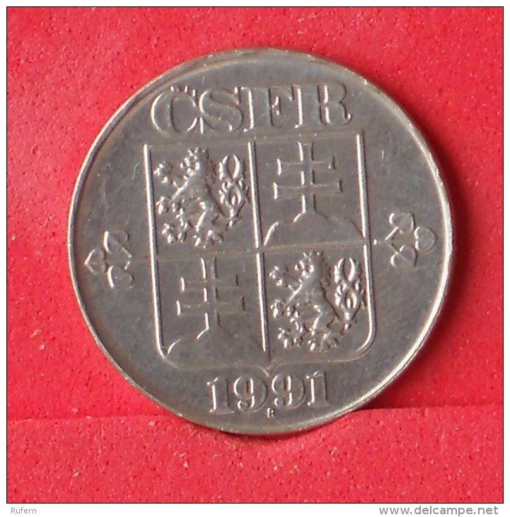CZECHOSLOVAKIA  2  KORUNY  1991   KM# 148  -    (Nº12228) - Czechoslovakia