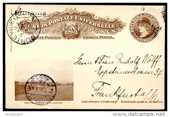 URUGUAY TO GERMANY CIARDI # TP 48 C Postal Stationery VF - Uruguay