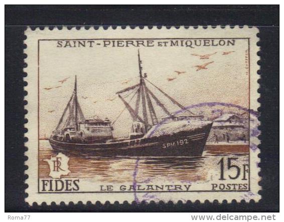 W2781 - ST PIERRE ET MIQUELON 1956 , Yvert N. 352 Usato . FIDES - Used Stamps