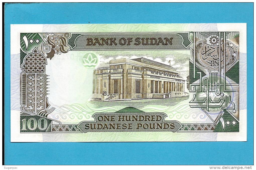 SUDAN - 100  SUDANESE POUNDS - 1989 - P 44.b - UNC. - 2 Scans - Sudan