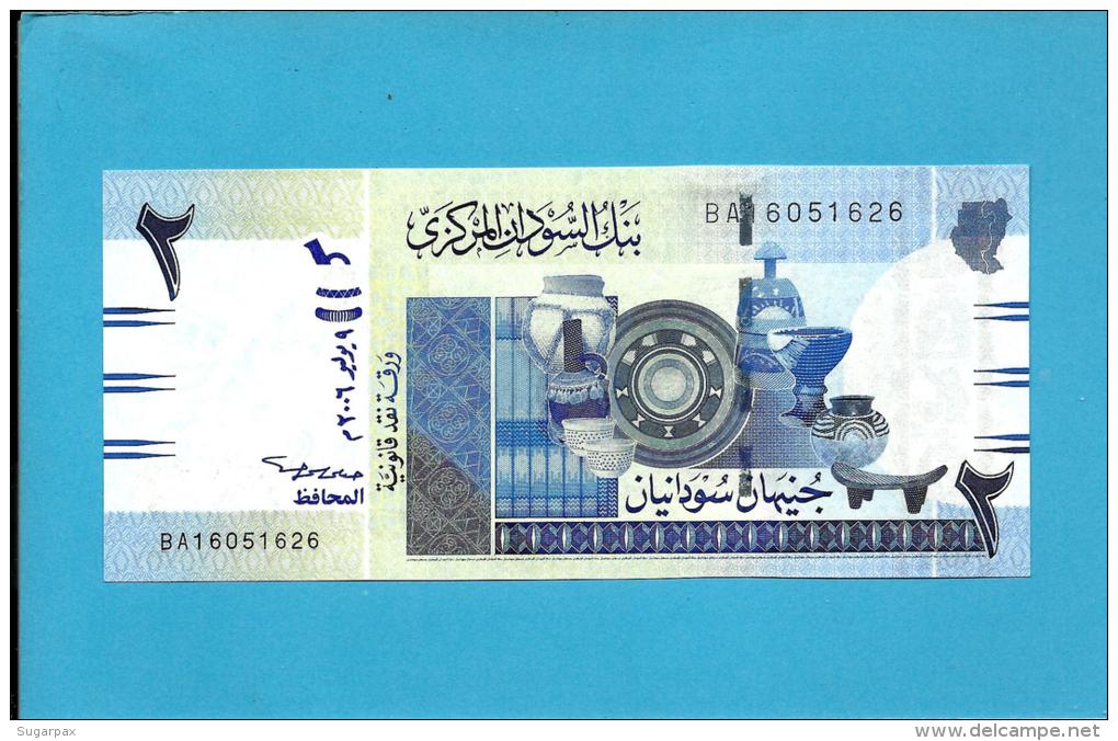 SUDAN - 2  SUDANESE POUNDS - 2006 - P 65 - UNC. - 2 Scans - Soedan