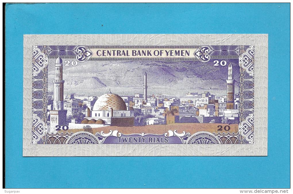 YEMEN ARAB REPUBLIC - 20 RIALS -  ND ( 1983 ) - P 19.a -  Sign. 7 - UNC. - LOWER NUMBER - Central Bank Of Yemen - Yémen