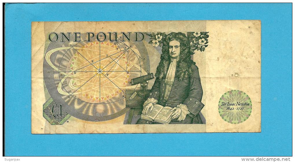 GREAT BRITAIN - 1 POUND - ND ( 1981 - 84 ) - P 377 B - Sign. D. H. F. Somerset - BANK OF ENGLAND - 2 Scans - 1 Pound