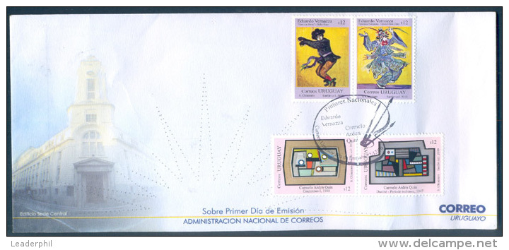 URUGUAY PAINTING 2010 FDC VF! - Uruguay