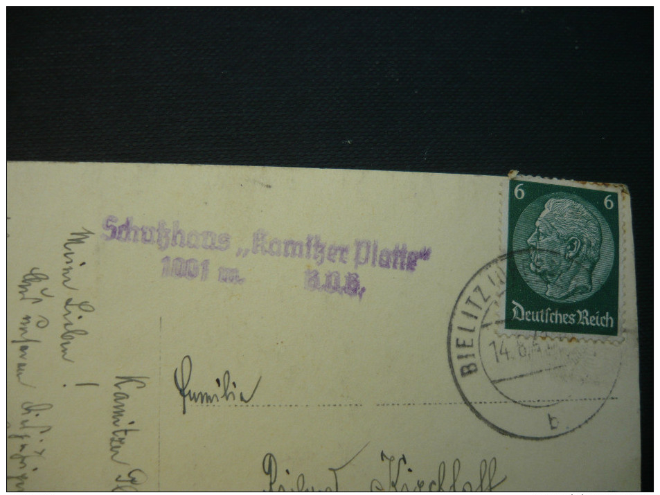 * KLIMCZOK 1941 * KAMITZER PLATTE * BESKIDEN VEREIN BIELITZ  * KLEINFORMAT * - Schlesien