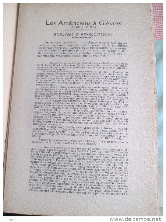 Les Américains à Gievres (de L'Abbé Chauveau, Curé De Gievres) Histoire D'un Camp Américain - 5. Guerres Mondiales