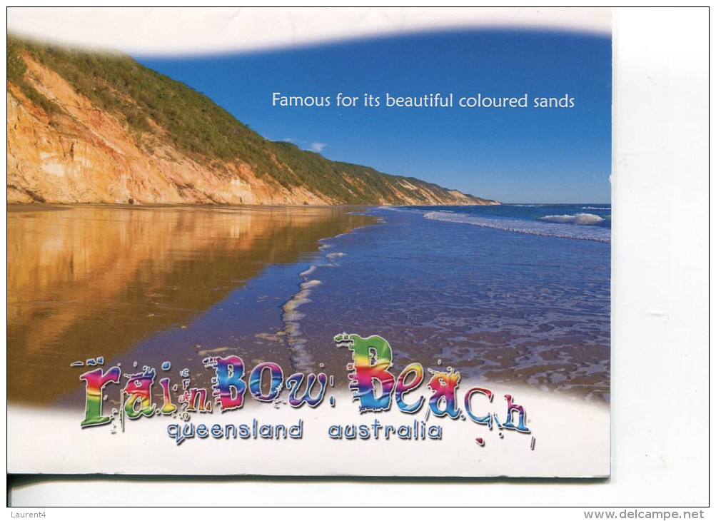 (Folder 54) Australia Postcard Folder - QLD - Raimbow Beach - Sunshine Coast
