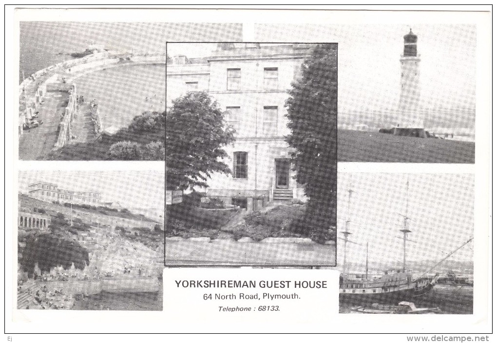 Yorkshireman Guest House, Plymouth - Bay, Lighthouse And Sailing Ship - The Future Company - Unused - Plymouth