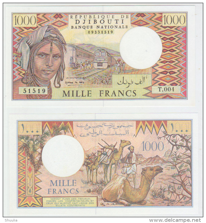 Djbouti 1000 Francs ND Pick 37e UNC - Djibouti