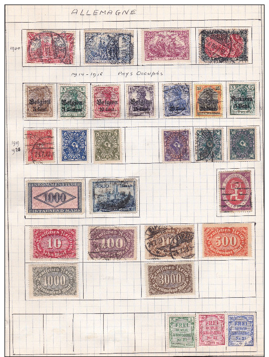 SPLENDIDE LOT DE TIMBRE ALLEMAND DE PAYS D'OCCUPATION REF  16715 - Gebraucht