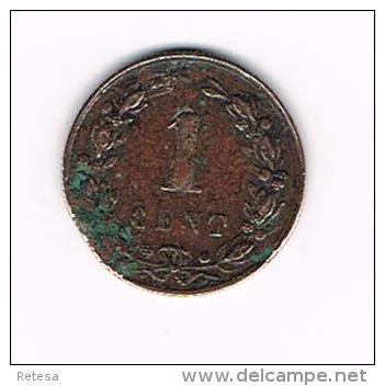 *** NEDERLAND  1 CENT  1878  WILLEM III - 1849-1890 : Willem III