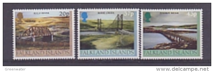 Falkland Islands 2000 Bridges 3v ** Mnh (23088) - Falklandeilanden