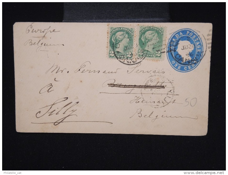 CANADA - Entier Postal + Cplt.  En 1896 Pour La Belgique - Aff Plaisant - à Voir- P7930 - 1860-1899 Reinado De Victoria
