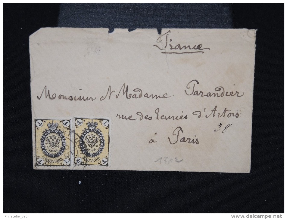 RUSSIE - Enveloppe Pour Paris En 188.. - Aff. Plaisant - à Voir- P7938 - Cartas & Documentos