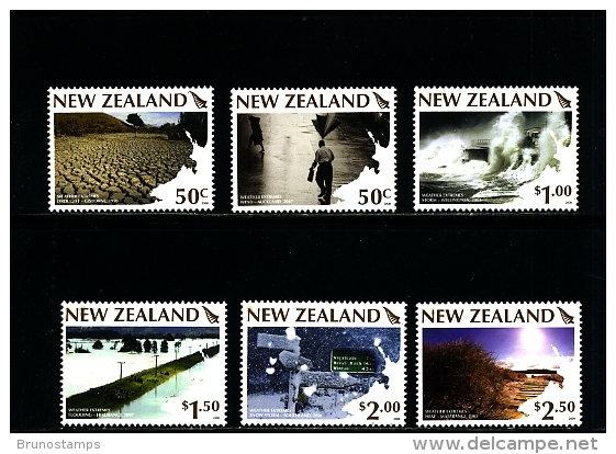 NEW ZEALAND - 2008  WEATHER  EXTREMES  SET  MINT NH - Unused Stamps