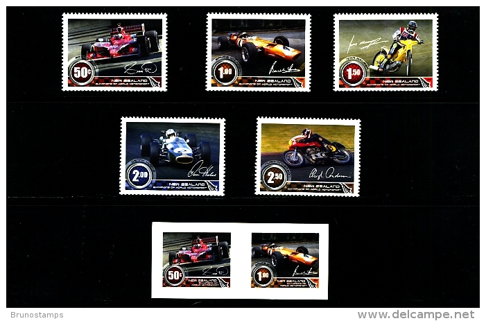 NEW ZEALAND - 2009  MOTORSPORT  SET   MINT NH - Neufs