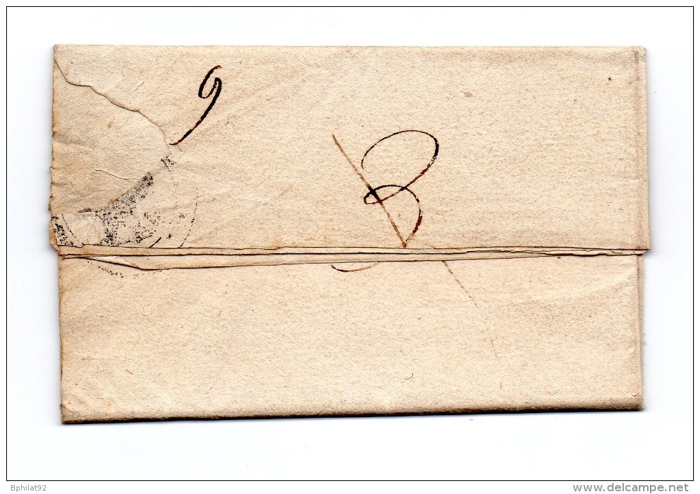 !!! MARQUE POSTALE DE ST SEVER (LANDES) + FRANCHISE "LE SOUS PREFET DE ST SEVER" SUR LETTRE DE 1807 - 1801-1848: Précurseurs XIX