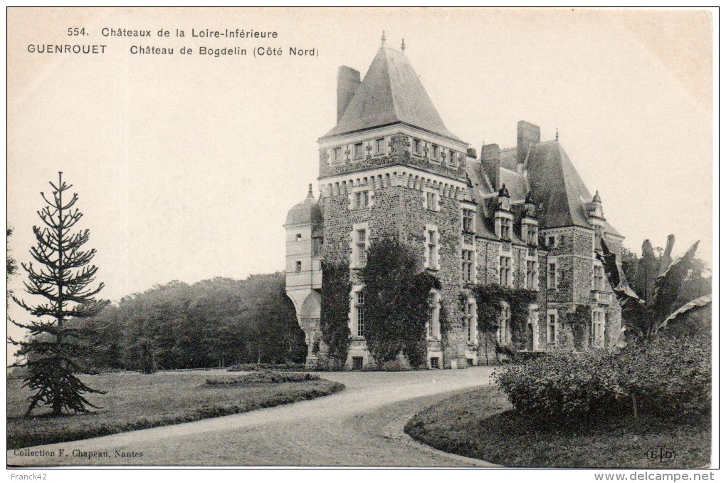44. Guenrouet. Chateau De Bogdelin. Coté Nord - Guenrouet