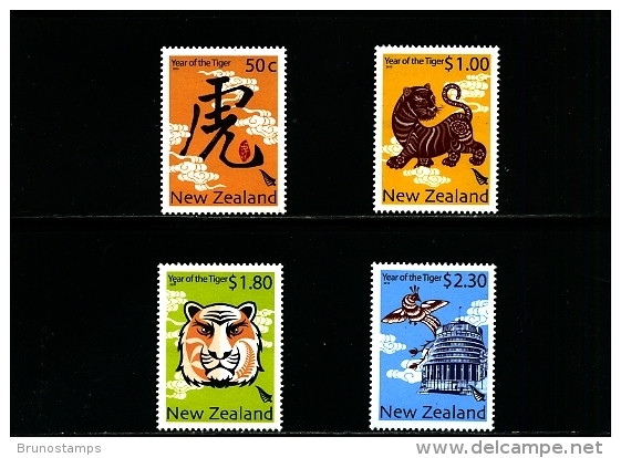 NEW ZEALAND - 2010  YEAR OF THE TIGER  SET  MINT NH - Nuevos