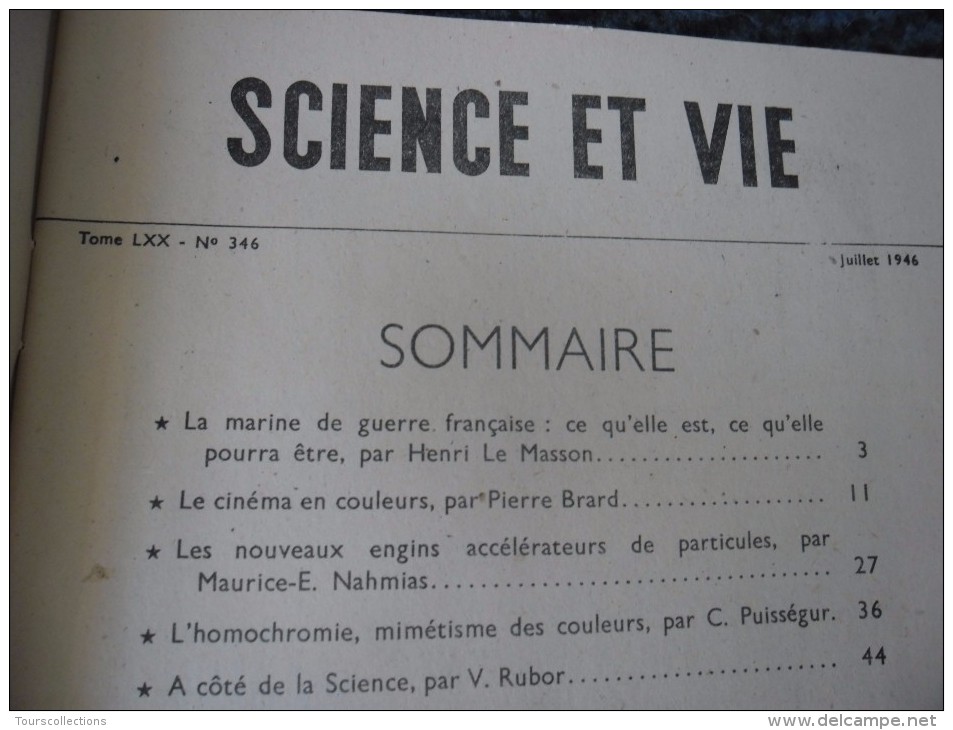 SCIENCE ET VIE De Janvier 1947 - Chasse à La Baleine Industrie Baleinière - Météo Radioélectrique Illustration René Ravo - Sciences