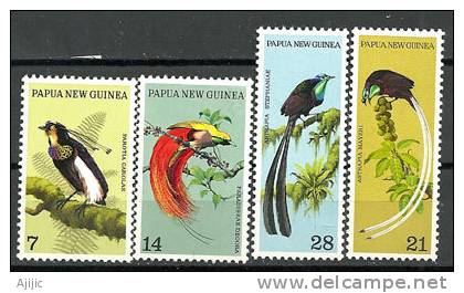 PAPOUASIE. Oiseaux De Paradis. (Paradiséidés). Yvert # 238/41.   Cote  20.00 € - Papouasie-Nouvelle-Guinée