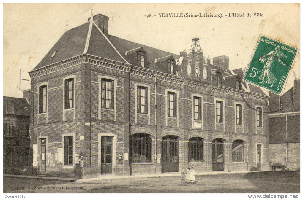 76 Yerville. Hotel De Ville - Yerville