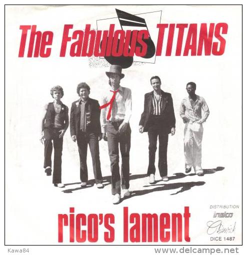 SP 45 RPM (7")  The Fabulous Titans  "  Rico's Lament  "  Allemagne - Reggae