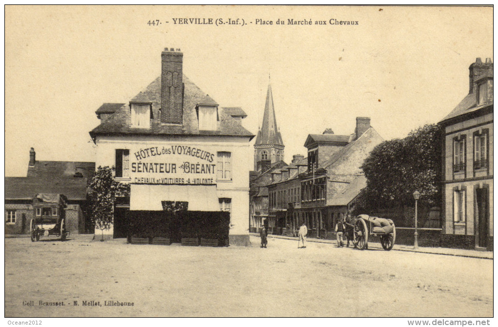 76 Yerville. Place Du Marché Aux Chevaux - Yerville