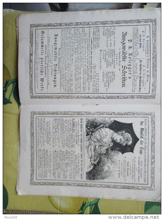 Libretto 1884 ANZEIGEN Litterarischer Festgeschenke Extra Beilage Mustrierke Deutsche Monatshefre SPLENDIDE Illustrazion - Altri & Non Classificati