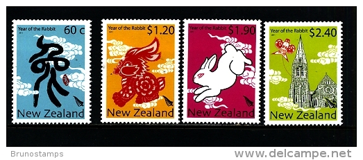 NEW ZEALAND - 2011  YEAR OF THE RABBIT  SET  MINT NH - Nuevos