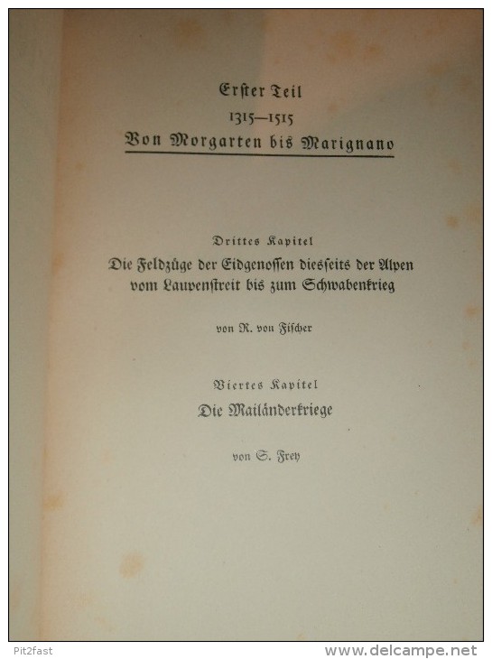 Schweizer Kriegsgeschichte ,Heft 2 , über 400 S., Sargans , Ragatz , Hericourt , Pontalier , Calven , Novara , Marignano - Police & Military