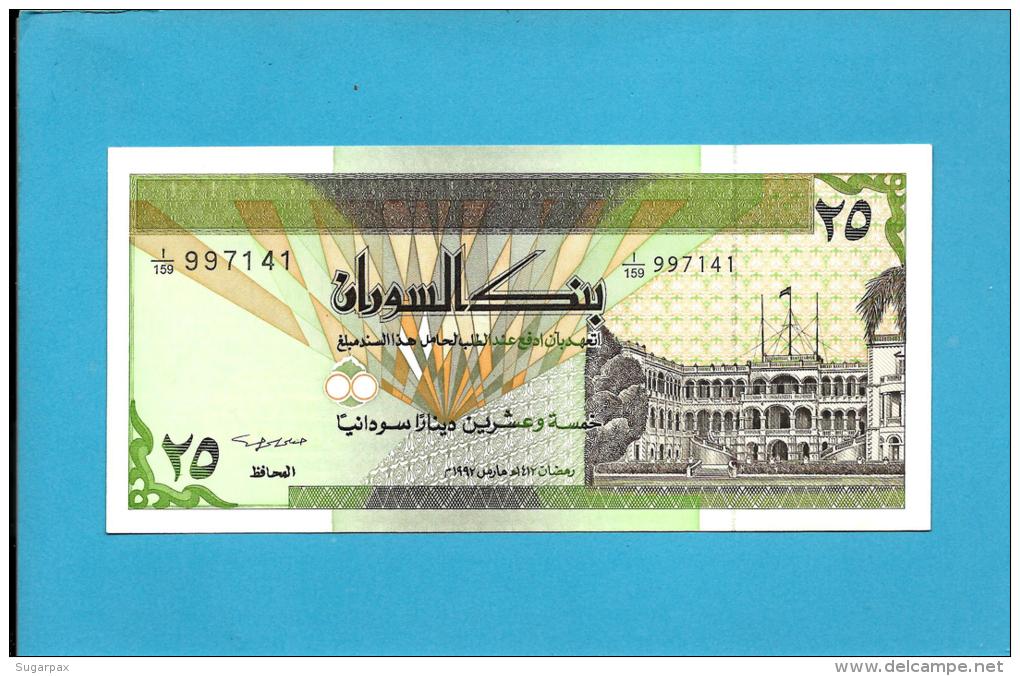 SUDAN - 25 SUDANESE DINARS - 1992 - P 53.b - UNC. - 2 Scans - Soudan