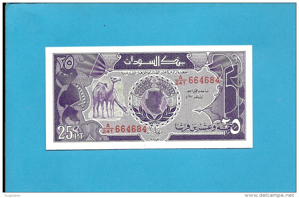 SUDAN - 25 PIASTRES - 1987 - P 37 - UNC. - 2 Scans - Soedan