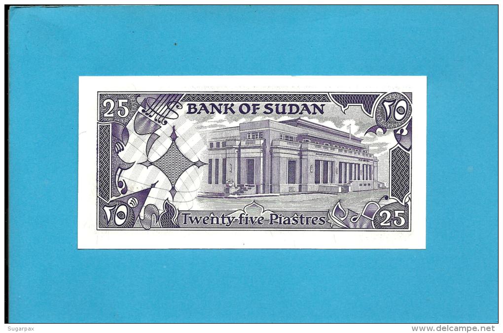 SUDAN - 25 PIASTRES - 1987 - P 37 - UNC. - 2 Scans - Soedan