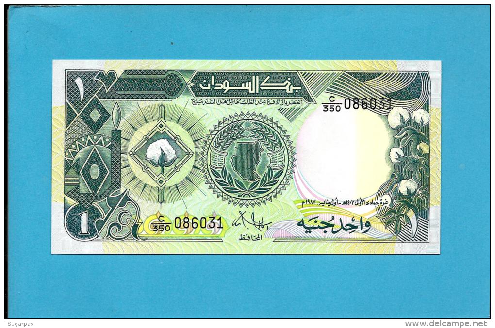 SUDAN - 1  SUDANESE POUND - 1987 - P 39 - UNC. - 2 Scans - Soedan