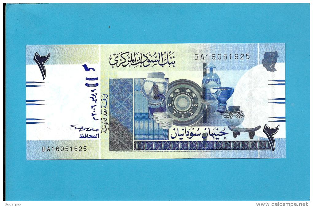 SUDAN - 2  SUDANESE POUNDS - 2006 - P 65 - UNC. - 2 Scans - Sudan