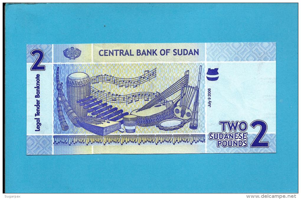 SUDAN - 2  SUDANESE POUNDS - 2006 - P 65 - UNC. - 2 Scans - Soudan