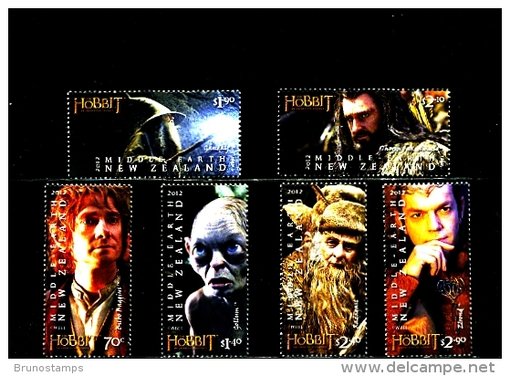 NEW ZEALAND - 2012  THE HOBBIT  PART ONE  SET  MINT NH - Unused Stamps