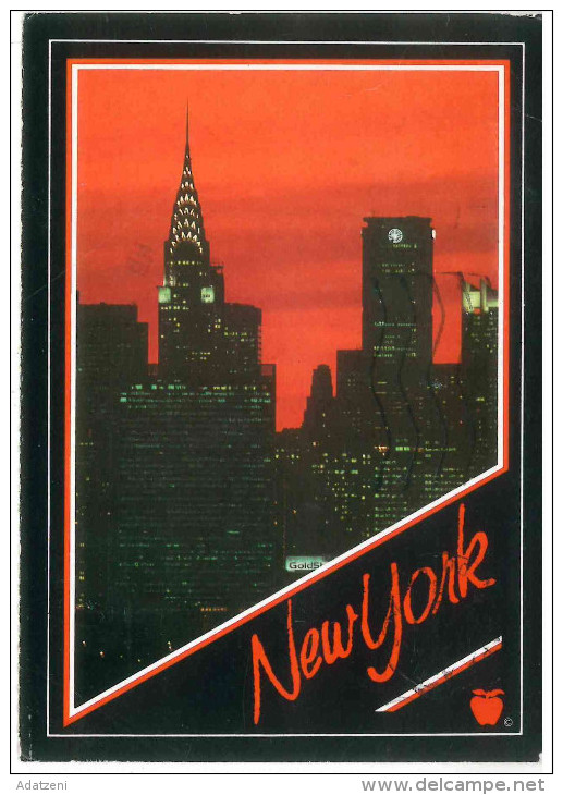 # CARTOLINA U.S.A. – NEW YORK – LADIES OF THE NIGHT  VIAGGIATA 1992 VERSO NOVARA  – INDIRIZZO OSCURATO PER PRIVACY CONDI - Multi-vues, Vues Panoramiques