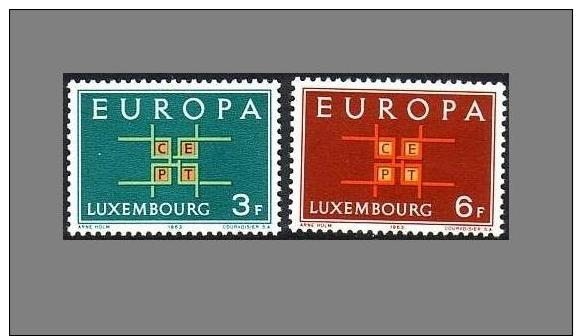 Cept 1963 Luxemburg Mi 680/681 MNH ** YVERT 634/635 - 1963