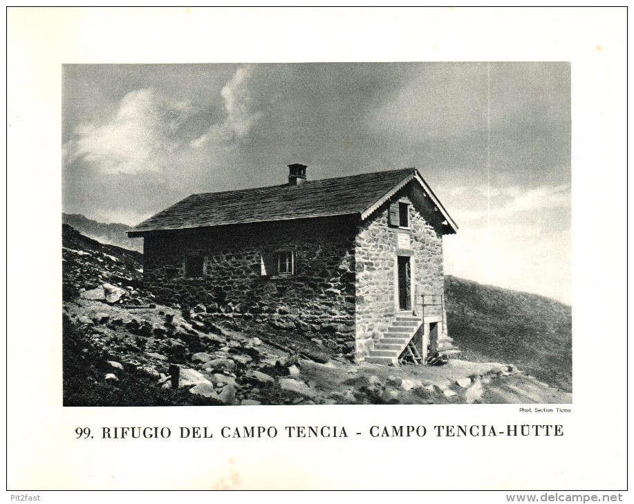 Original Ansicht Von 1927 , Campo Tencia - Hütte , Fusio , Dalpe , Rodi-Fiesso ,ca. 20x13 , Berghütte !!! - Campo