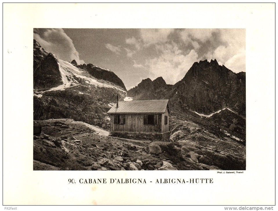 Original Ansicht Von 1927 , Albigna - Hütte , Promontogno , Casaccia , Maloja , Bondo , Ca. 20x13 , Berghütte !!! - Bondo