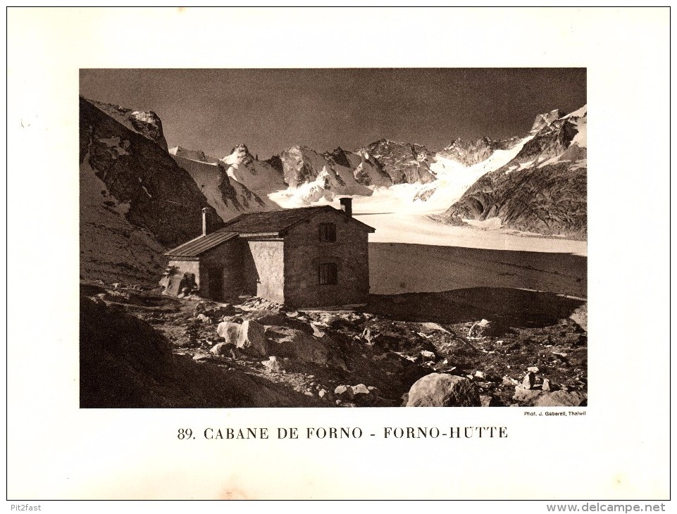 Original Ansicht Von 1927 , Forno - Hütte , Maloja , Vicosoprano , Ca. 20x13 , Berghütte !!! - Vicosoprano