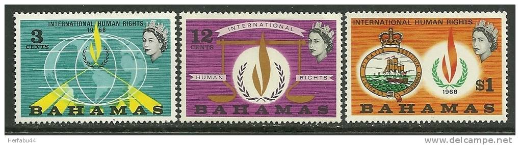 Bahamas      " Human Rights "      Set   SC# 269-71  MNH** - Other & Unclassified