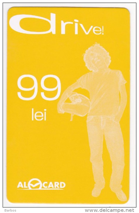 Moldova   Moldavie  , Prepaid Phonecard - Moldcell  , Alocard , Drive , 99 Lei ,  Used - Moldova