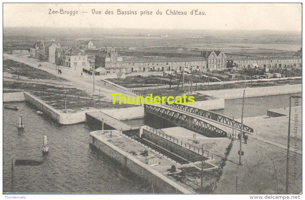 CPA ZEEBRUGGE  VUE DES BASSINS PRISE DU CHATEAU D'EAU - Zeebrugge