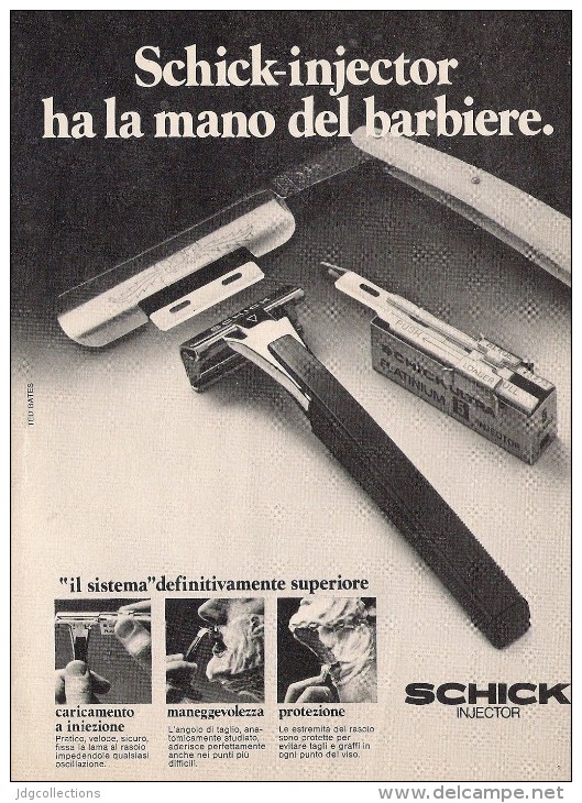 # SCHICK RAZOR BLADES 1960s Advert Pubblicità Publicitè Reklame Lamette Rasoio Lames Rasoir Cuchillas Klingen - Hojas De Afeitar