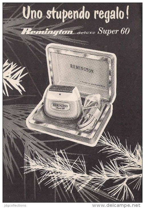 # ELECTRIC SHAVER REMINGTON 1950s Advert Pubblicità Publicitè Reklame Razor Rasoio Rasoir Rasuradora - Lames De Rasoir